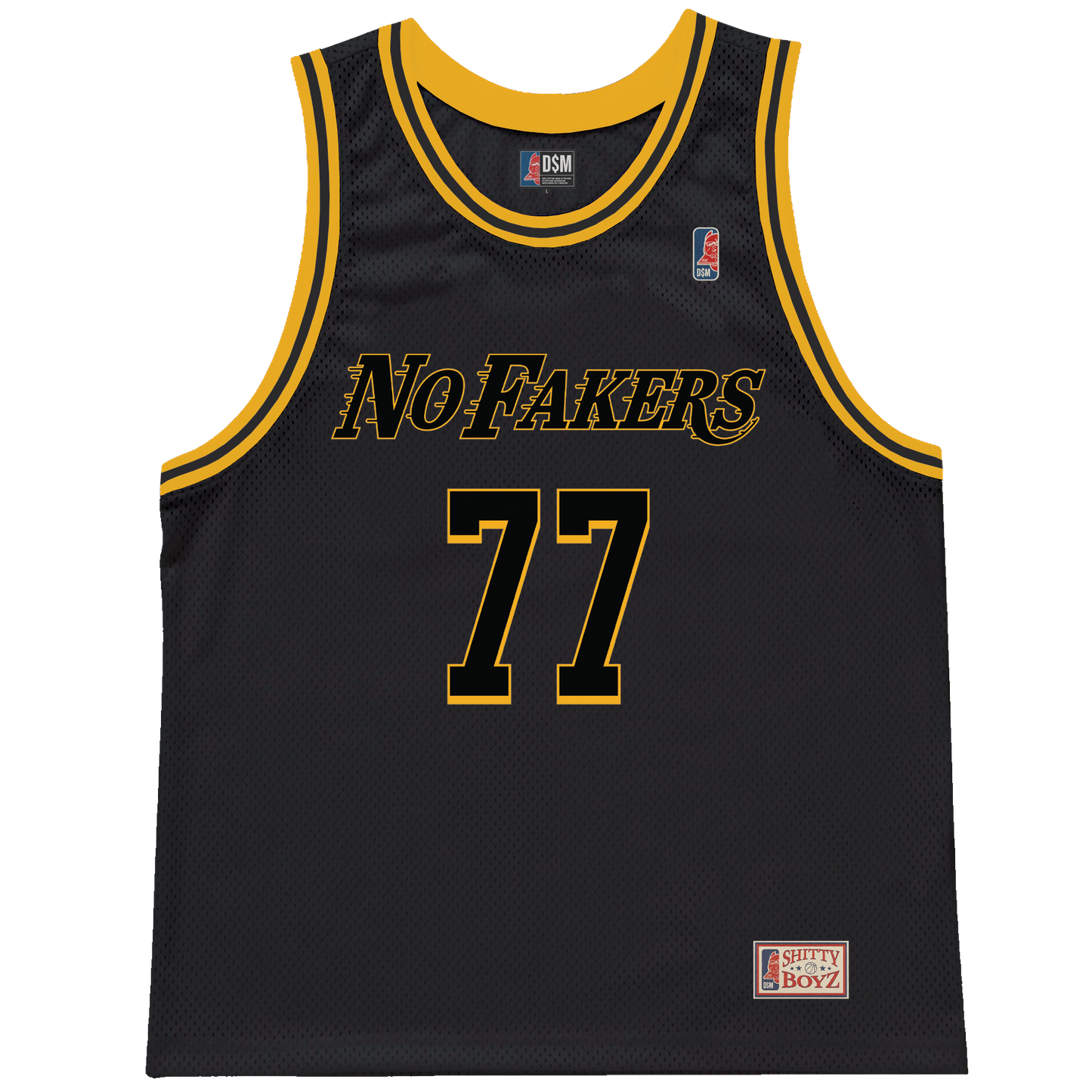 No Fakers Basketball Jersey (Black)