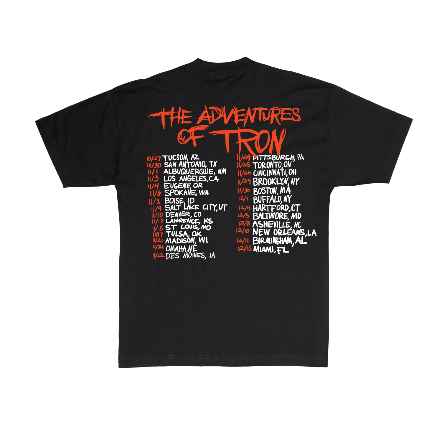 The Adventures of Tron Tour T-Shirt