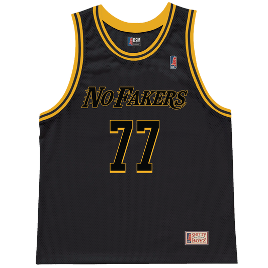 No Fakers Basketball Jersey (Black)