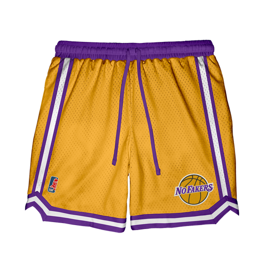 No Fakers Basketball Shorts (Yellow)