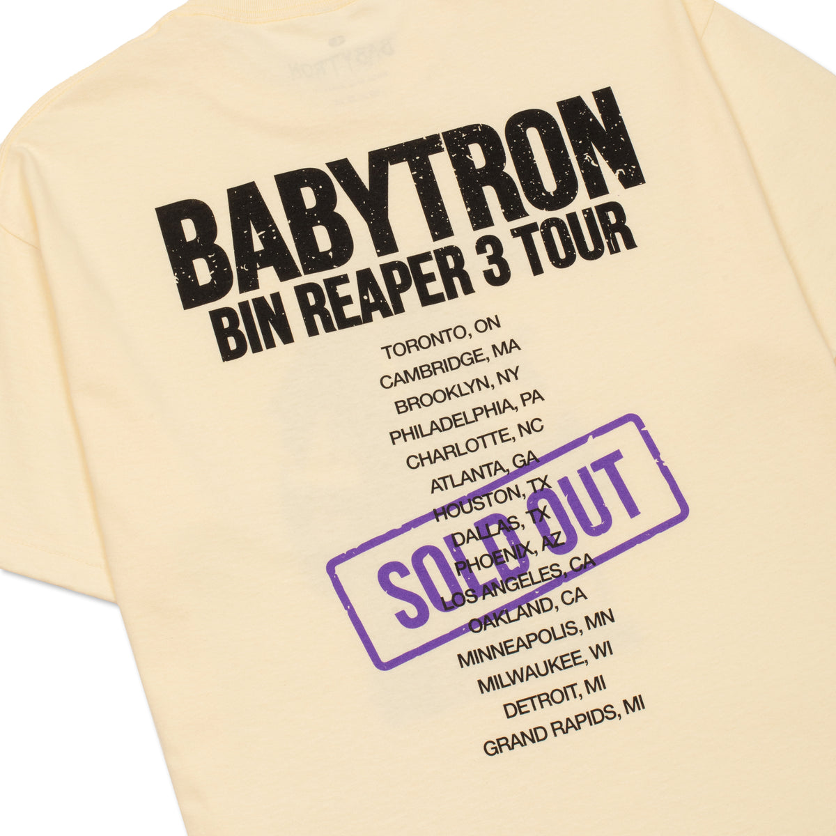 BR3 Tour T-Shirt (Cream)